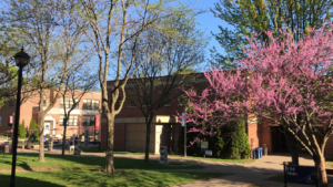 WCSU Student Center in Spring