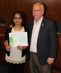 Kanchan Suresh with Mayor Boughton