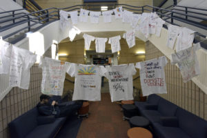 Images from 2017 Clothesline Project