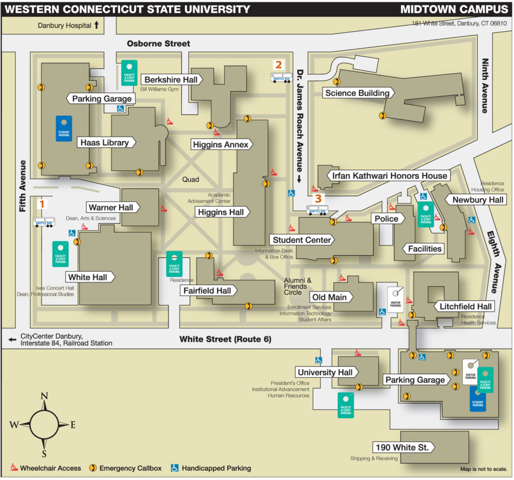 Shuttle Stops Locations – WCSU Campus Shuttle Service