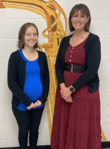 (l-r): Torrington music teachers and WCSU alumnae Michelle Castellano and Ashlee Hyatt