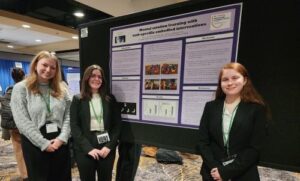 (l-r): Skylar Bartush '23, Jade Carriero '24 and Sara Azzi '25 at the Eastern Psychological Association Conference