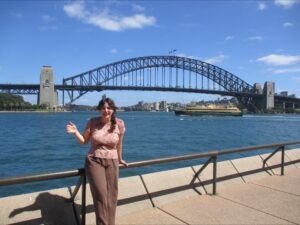 Abi Walling at the Sydney Harbour Bridge