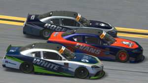 Jonathan Evans leading the drivers from UConn and University of Maine at Daytona.